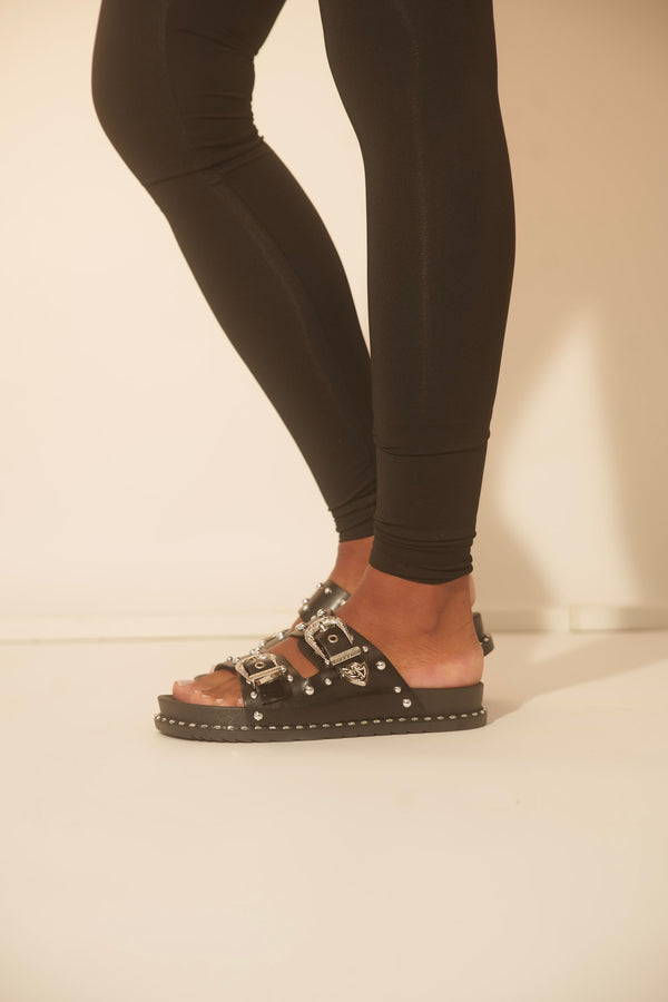 Black Rocker Sandals