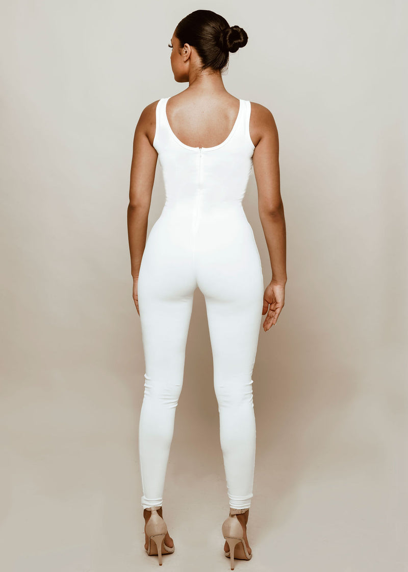 White Jumpsuit- 2way wear