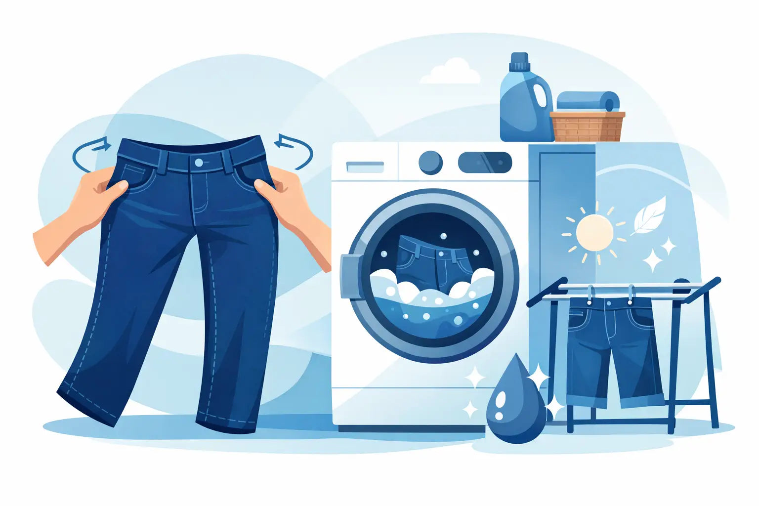 How to Wash Stretch Denim to Keep Shape