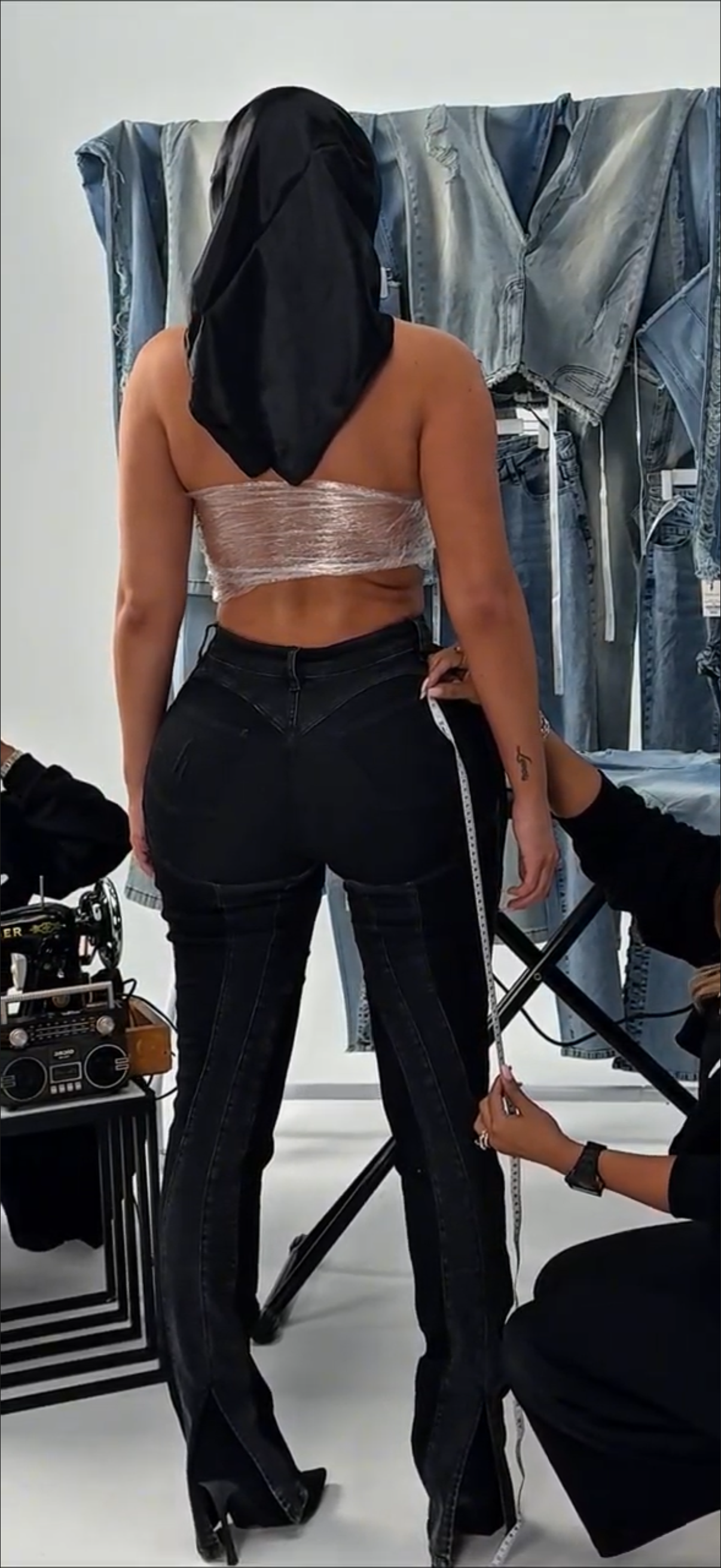 Femme Fatale 2 Shaded Black Jeans