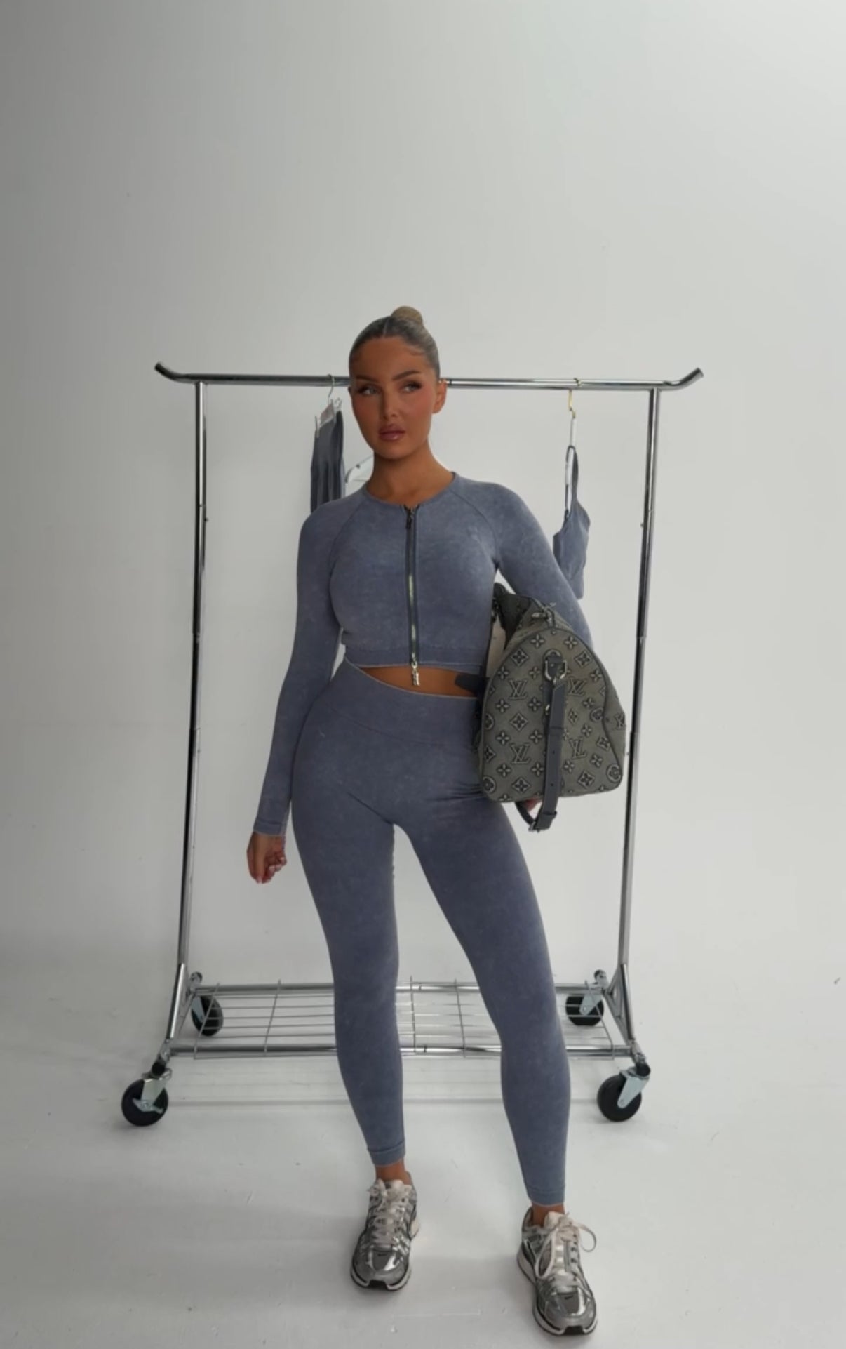 BOUNCE SET- Light Denim 4 Piece