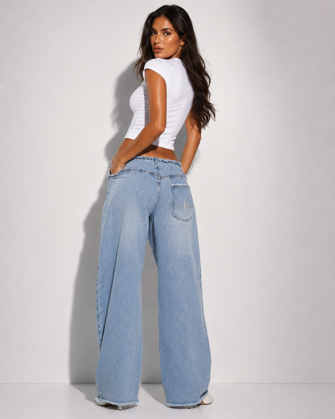 Cuffed 4lfy Mom Jeans Light Wash Denim*Pre Order 15-23rd July Delivery*
