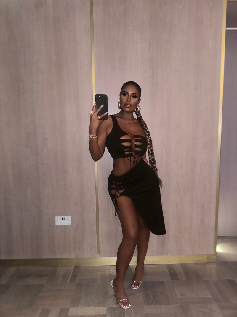 Black Two Way 2-Piece