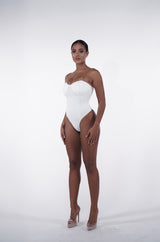 White Corset Bodysuit