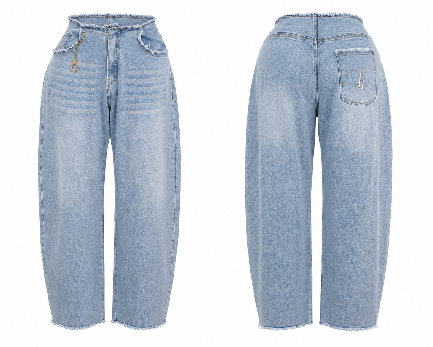 Cuffed 4lfy Mom Jeans Light Wash Denim*Pre Order 15-23rd July Delivery*