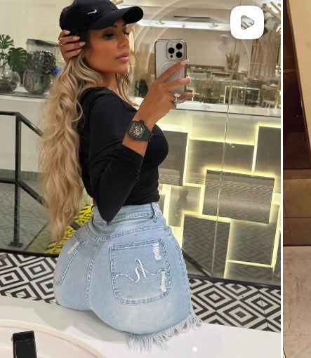Light Denim Locked In Shorts *Join the wait list*