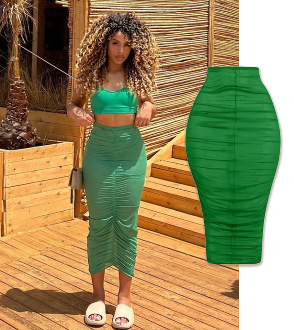 Escape Green Mesh Skirt
