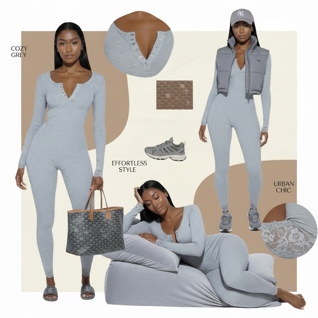 Buttercup Onesie Grey