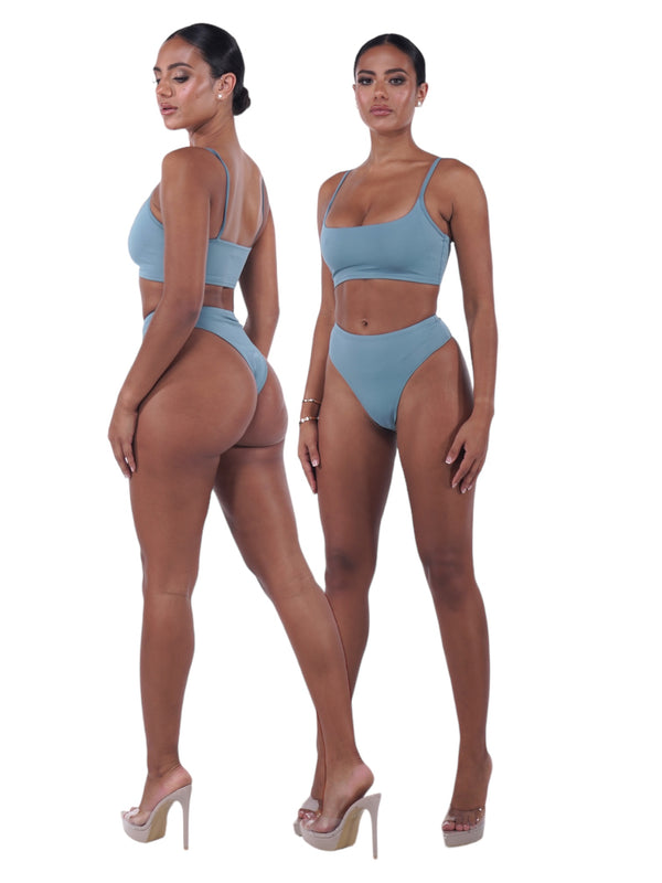 Ocean Blue Signature Bra & Knickers Set