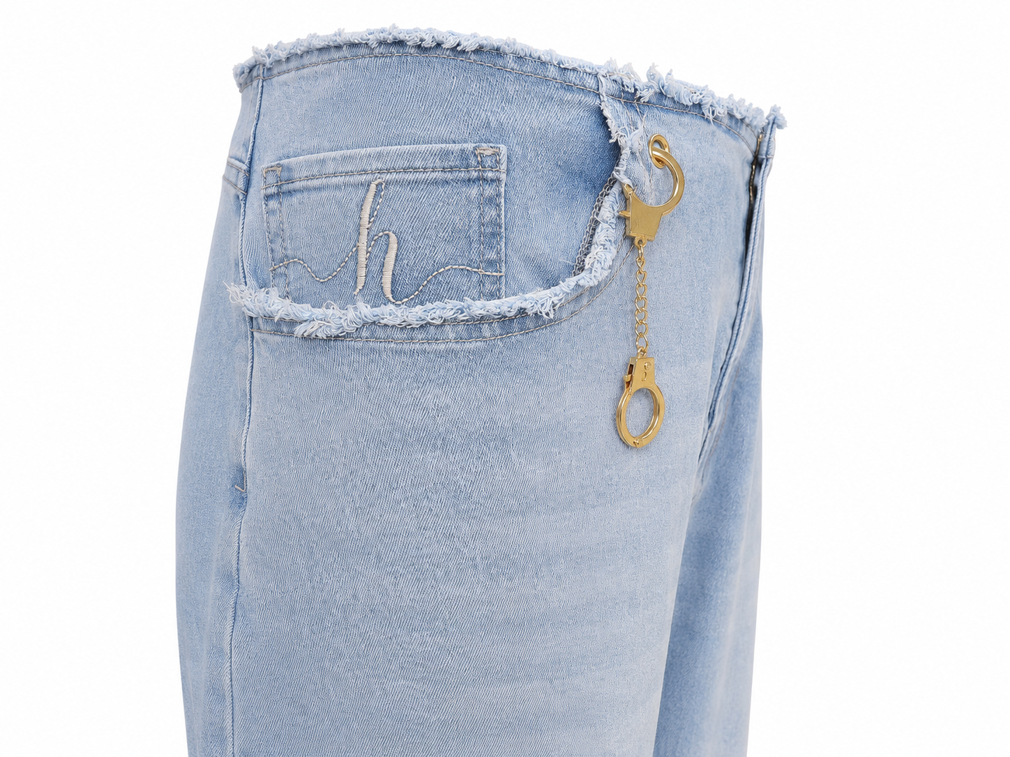 Cuffed 4lfy Mom Jeans Light Wash Denim*Pre Order 15-23rd July Delivery*