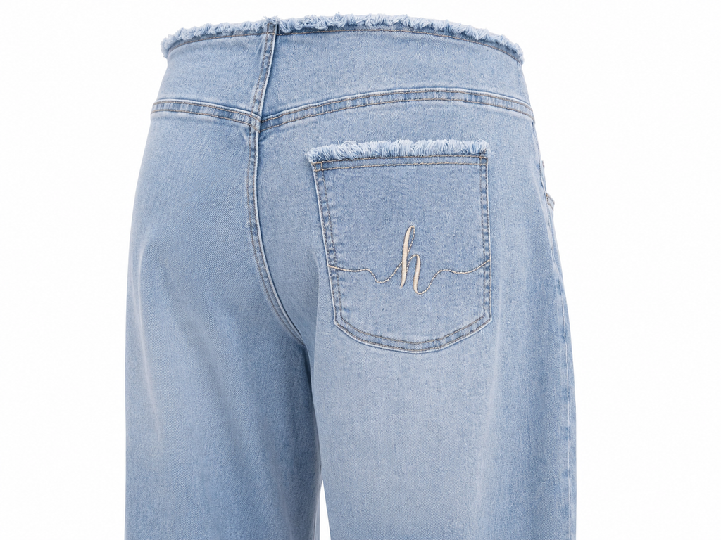 Cuffed 4lfy Mom Jeans Light Wash Denim*Pre Order 15-23rd July Delivery*