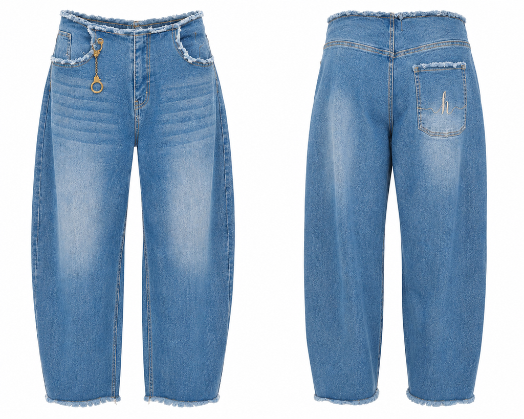Cuffed 4lyf Mom Jeans Mid Wash Denim *Pre Order 15-23rd July Delivery*