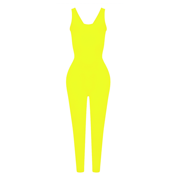 Neon Yellow Jumpsuit- 2way wear