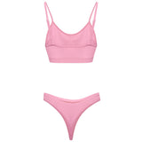 Pink Bra & Thong Set