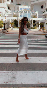 White Luxe Backless Set