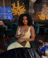 Yellow Soft Bandage Dress