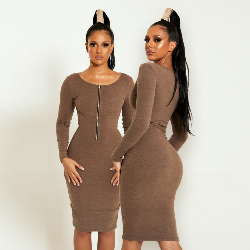 Coco Velvet Teddy Midi Dress