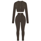 Charcoal Teddy Velvet Two Piece