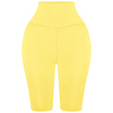 Yellow High Waisted Shorts