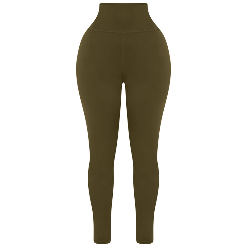 Khaki High Waisted Leggings