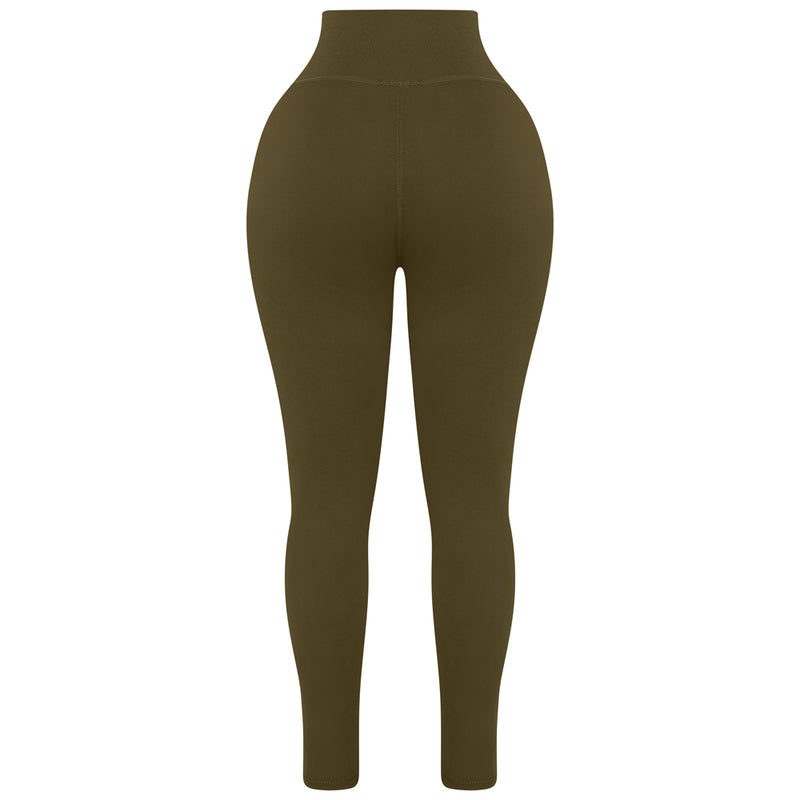 Khaki High Waisted Leggings