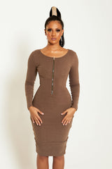 Coco Velvet Teddy Midi Dress