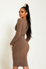 Coco Velvet Teddy Midi Dress