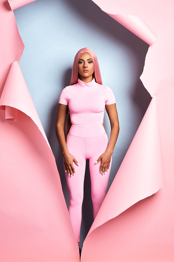 Pink High Waisted Leggings