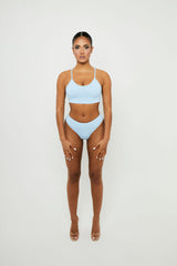 Blue Bra & Thong Set