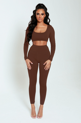 Brown High Waisted Leggings