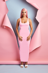 Pink Soft Bandage Dress