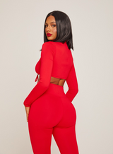Red Tie Two Piece
