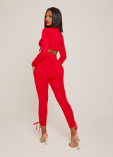 Red Tie Two Piece