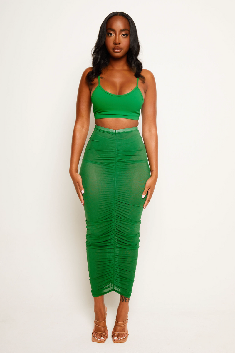 Escape Green Mesh Skirt