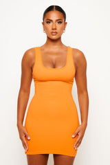 Orange Mini Dress