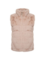 Beige Faux Fur Gilet