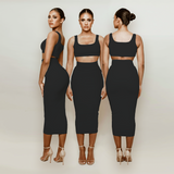 Black Soft Bandage Two Piece