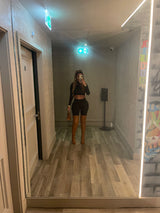 Black on Black Ruched 2 piece