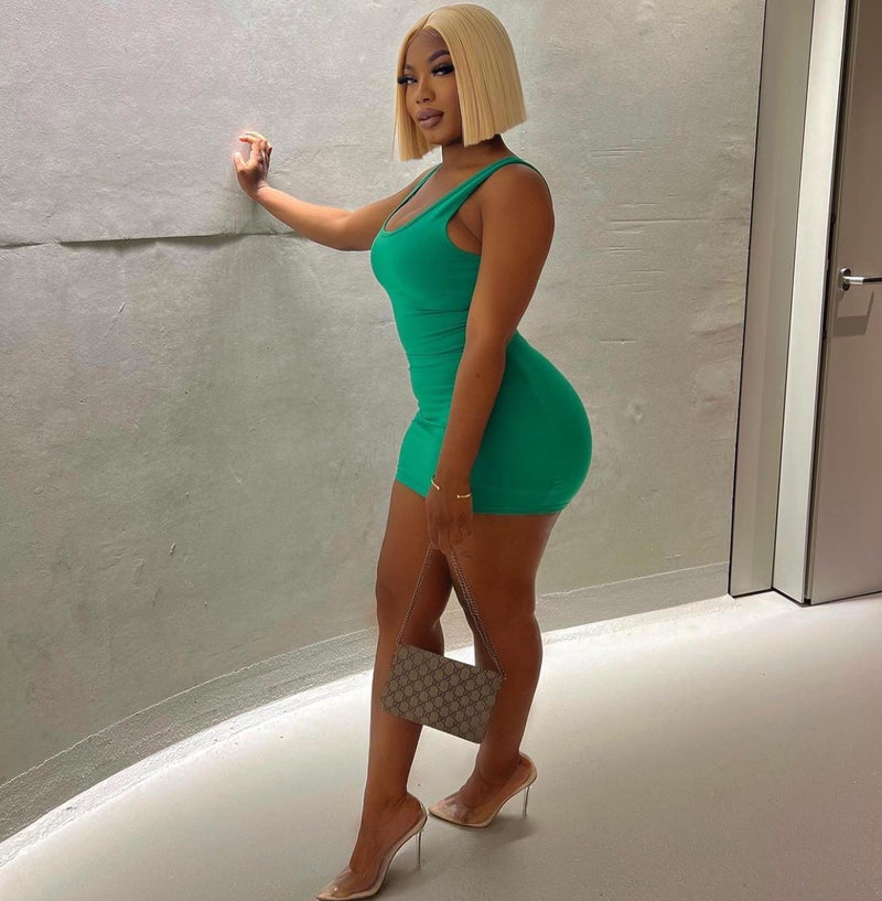 Green Mini Dress