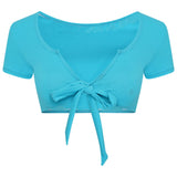 Turquoise Knot Crop Top