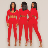 Red Tie Two Piece