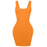 Orange Mini Dress