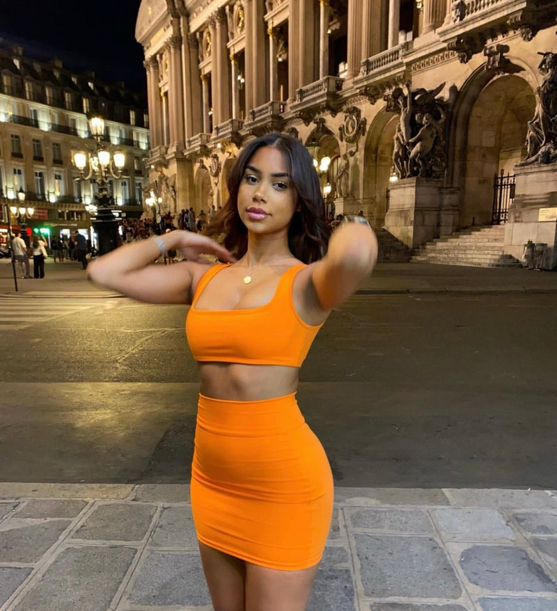 Orange Two Piece Mini