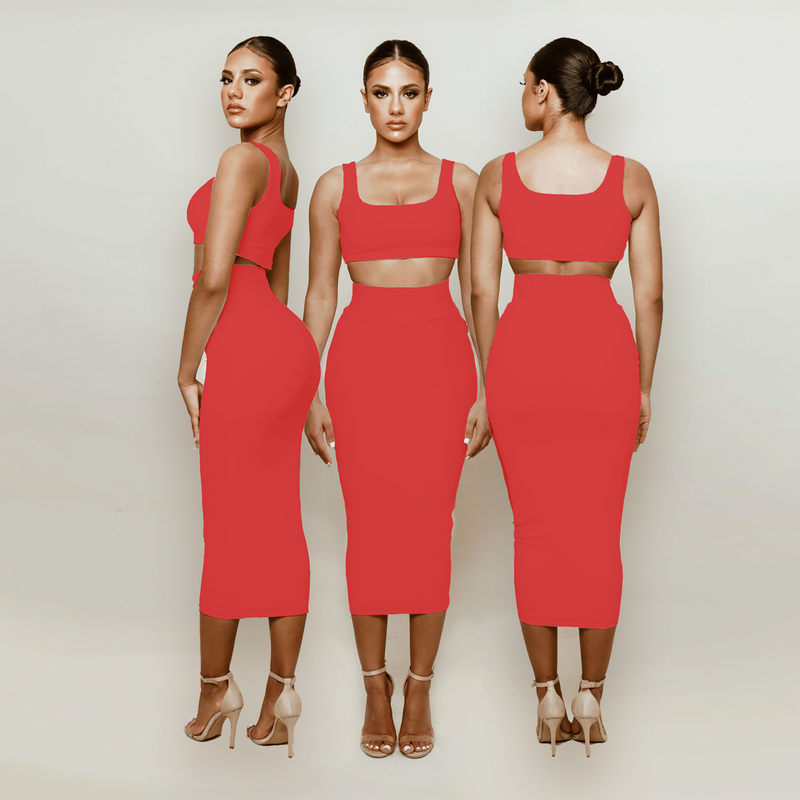 Red Soft Bandage Two Piece