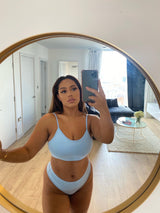 Blue Bra & Thong Set