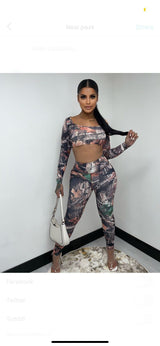 Digital Print Two Piece Set