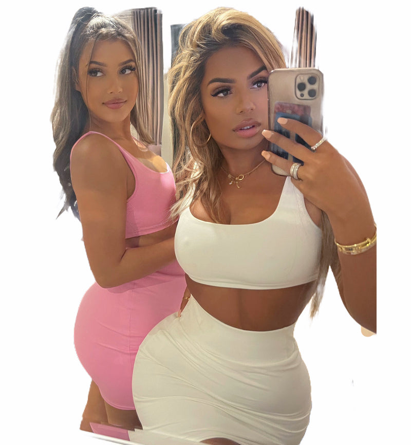 White Soft Bandage Two Piece Mini