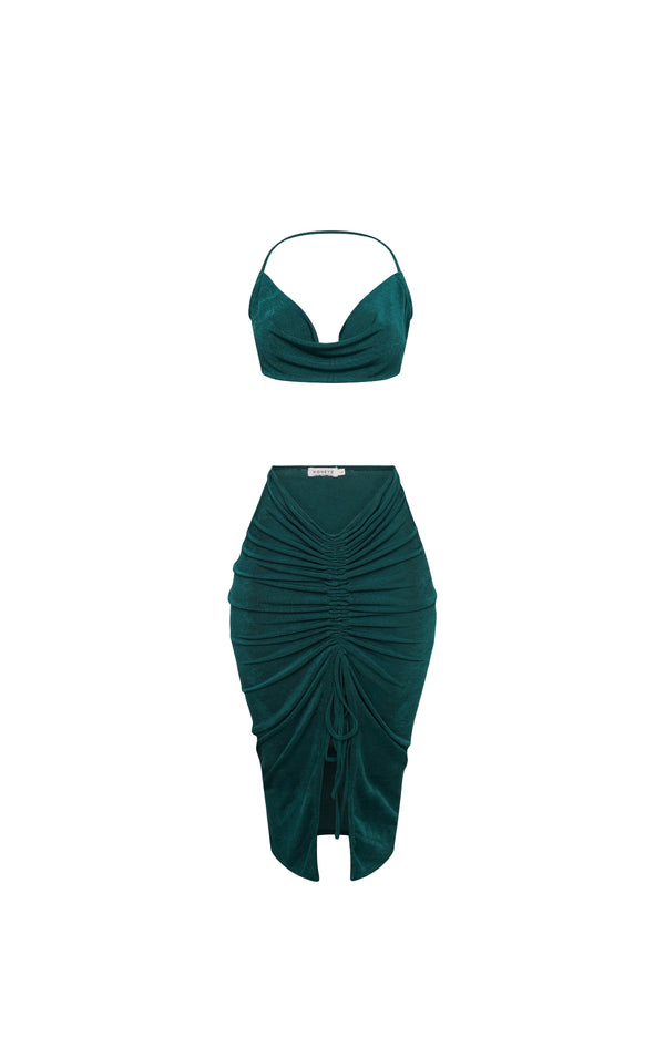 Green Luxe Backless Set