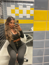Charcoal Teddy Velvet Two Piece