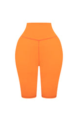 Orange High Waisted Shorts